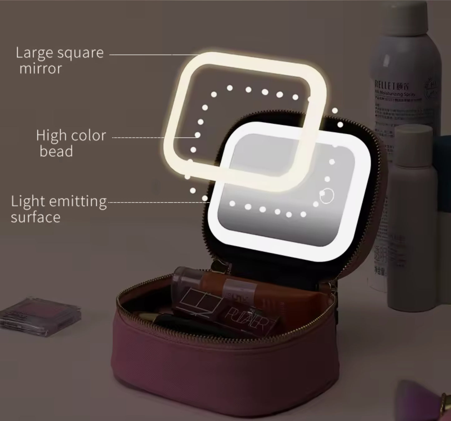 Small junk led make up case