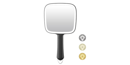 Custom junk hand held Led mirror